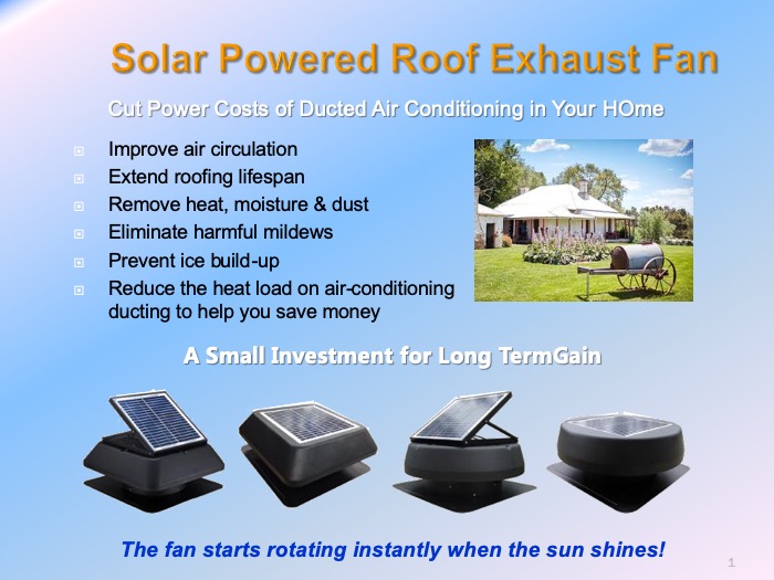Solar Roof Vents